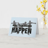 陸上シーズンの幸運カード カード (黄色い花)