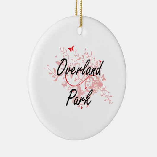 陸上公園のカンザスシティの芸術的なデザインとのしかし セラミックオーナメント (右)