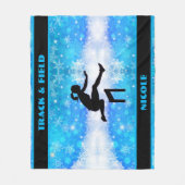 陸上冬季 フリースブランケット (正面)