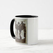 陸上漁師、c.1843-47 (塩の紙のプリントからの マグカップ (正面左)