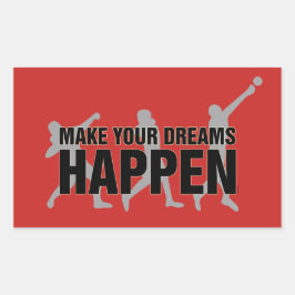 陸上競技でステッカーギフトを投げる 長方形シール