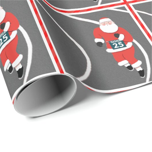 陸上競技のクリスマスギフト ラッピングペーパー (ロールコーナー)