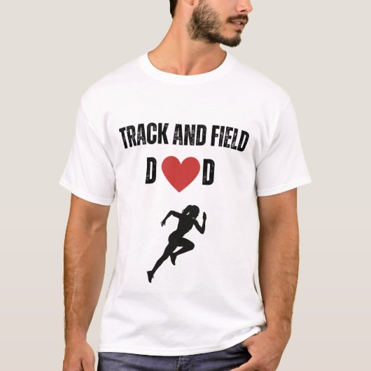 陸上競技のパパ Tシャツ (正面)