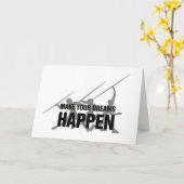 陸上競技の投げ槍の幸運カード カード (黄色い花)