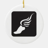 陸上競技アイコン セラミックオーナメント (裏面)