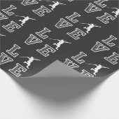 陸上競技アスリートのスポーツマン·ジャヴェリン投球 ラッピングペーパー (角)