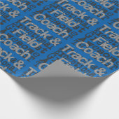 陸上競技コーチの超常者 ラッピングペーパー (角)