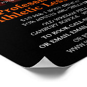 陸上競技シルエット，陸上競技レッスンアドバット ポスター (角)