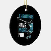 陸上競技ハンマー投げスポーツギフト セラミックオーナメント (右)