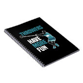 陸上競技ハンマー投げスポーツギフト ノートブック (右側)