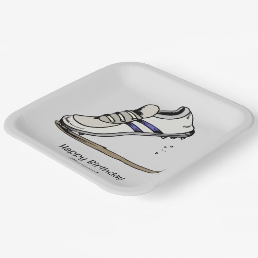 陸上競技パーティー誕生会 ペーパープレート (傾斜あり)