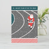 陸上競技ランニングのクリスマスカード シーズンカード (スタンド正面)