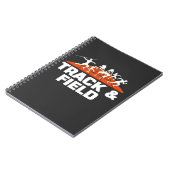 陸上競技ランニングアスリートスプリント長跳び ノートブック (左側)