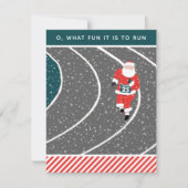 陸上競技ランニングクリスマスカード シーズンカード (正面)