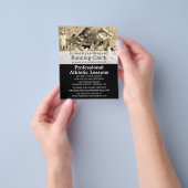 陸上競技レッスン広告のフライヤー チラシ (手)