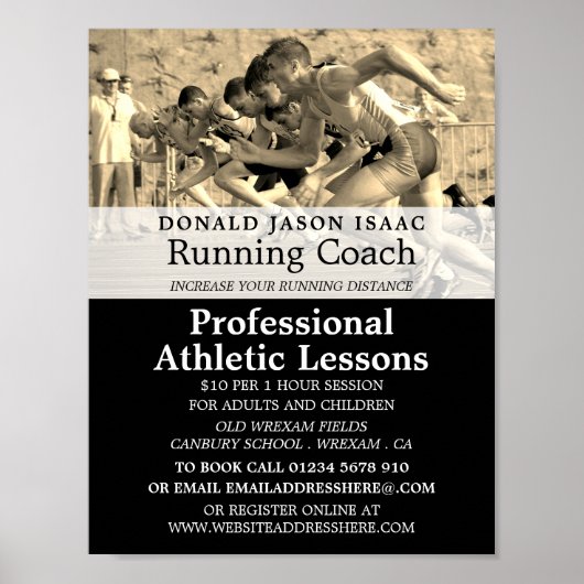 陸上競技レッス広告ン ポスター (正面)