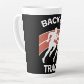 陸上競技選手 |トラックアスリート |ランナー カフェラテマグ (左アングル)