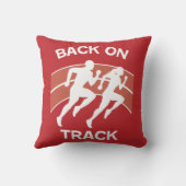 陸上競技選手 |トラックアスリート |ランナー クッション (裏面)