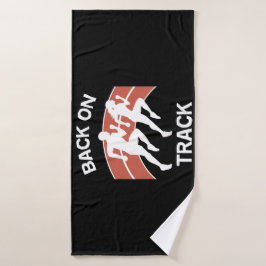陸上競技選手 |トラックアスリート |ランナー バスタオル