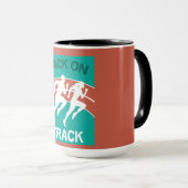 陸上競技選手 |トラックアスリート |ランナー マグカップ (正面右)