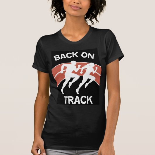 陸上競技選手 |トラックアスリート |ランナー Tシャツ (正面)