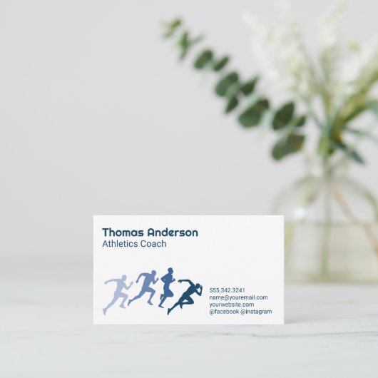 陸上競技 | イラスト走ズ 名刺 (スタンド正面)