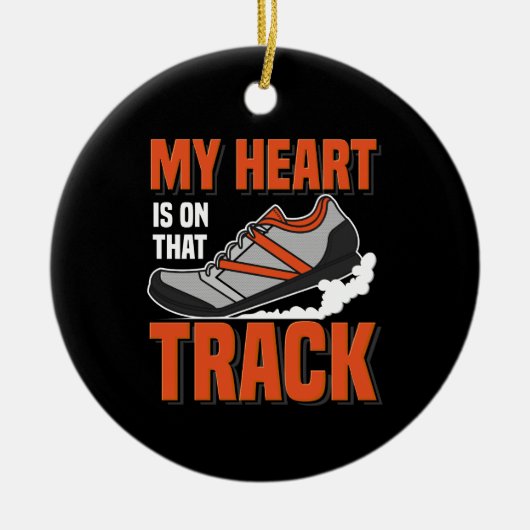 陸上競技 セラミックオーナメント (正面)