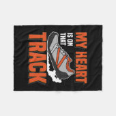 陸上競技 フリースブランケット (正面(横))