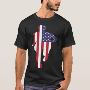陸上USランナーアメリカ愛国運動選手 Tシャツ