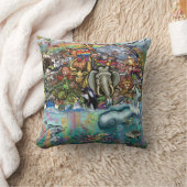 陸海動物 クッション (ブランケット)