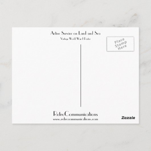 陸海航路 ポストカード (裏面)