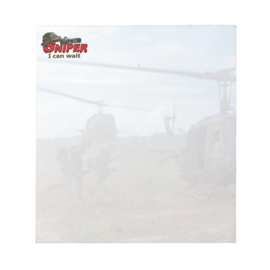 陸海軍の空軍の海兵隊の狙撃手lrrp recon ノートパッド (正面)