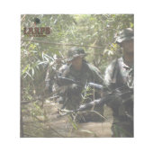 陸海軍の空軍の海兵隊のlrrp lrps lrps recon lurps ノートパッド (正面)