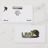 陸海軍の空軍海軍のレンジャーLRRPの余剰 名刺 (正面/裏面)