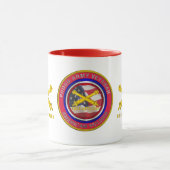 陸誇りを持った軍退役軍人砲兵 マグカップ (中央)