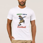 陸軍おもしろい/海軍サッカーのユーモアTシャツ Tシャツ (正面)