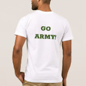 陸軍おもしろい/海軍サッカーのユーモアTシャツ Tシャツ (裏面)