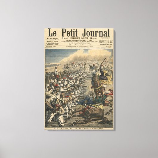 陸軍のエリートフランスの軍、外フランスの国 キャンバスプリント (正面)