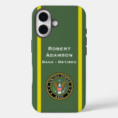陸軍のエンブレムと色のパーソナライズ Case-Mate iPhoneケース (裏面)