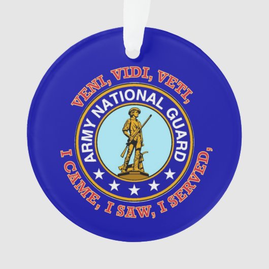 陸軍のナショナル・ガード・ロゴ オーナメント (正面)