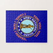 陸軍のナショナル・ガード・ロゴ ジグソーパズル (横)