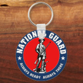 陸軍のナショナル・ガード・軍隊・ロゴ キーホルダー (正面)