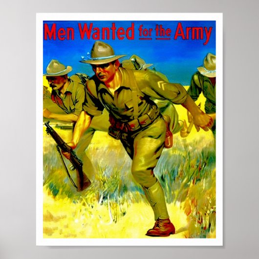 陸軍のポスターに志願した海洋募集 ポスター (正面)