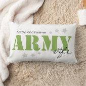 陸軍の妻 – 常に永遠 ランバークッション (ブランケット)