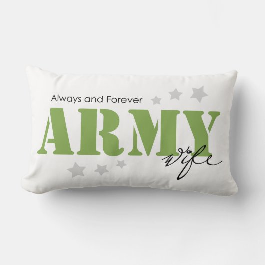 陸軍の妻 – 常に永遠 ランバークッション (正面)