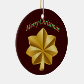 陸軍の専攻のクリスマス装飾 セラミックオーナメント (右)