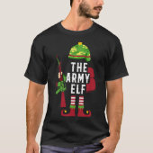 陸軍の小妖精や小人のクリスマスの贈り物 Tシャツ (正面)