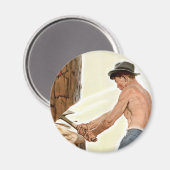 陸軍の木材の追加 マグネット (正面/裏面)