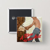 陸軍の木材の追加 缶バッジ (正面&裏面)