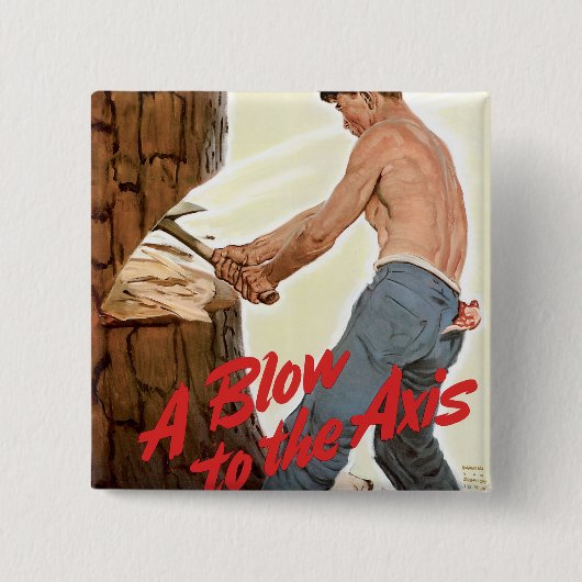 陸軍の木材の追加 缶バッジ (正面)